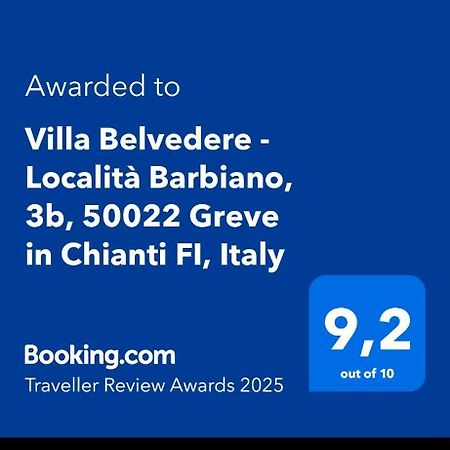 Villa Belvedere - Localita Barbiano, 3B, 50022 Greve In Chianti Fi, Italy Kültér fotó